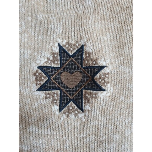 Vintage Christopher & Banks Hand Embroidered Fraktur Hex Sweater Vest Size XL - Picture 8 of 8